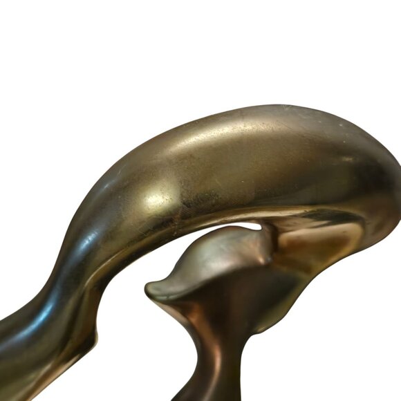 Abstract Modern Kiss Sculpture 15 inch AS IS Couple Love Home Decor - Picture 12 of 16